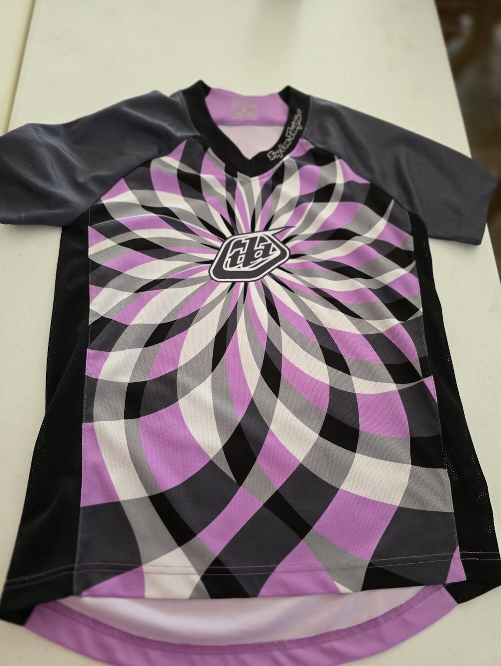 Troy Lee Designs Skyline Women's Cycling Bike Jersey Size Small Purple Swirl